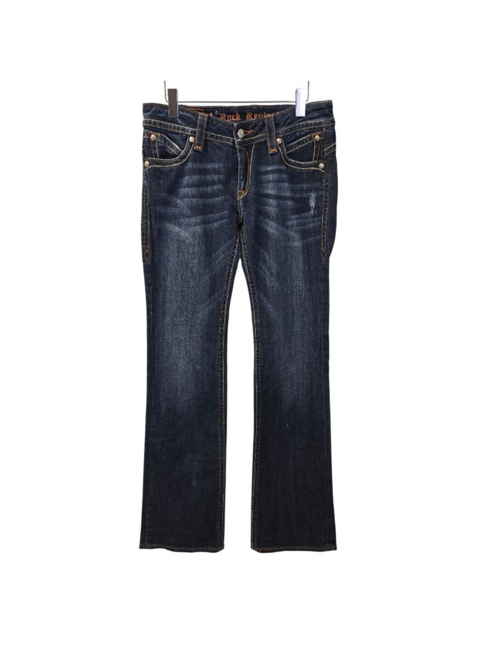 Rock Revival Patti Bootcut Distressed & Embellished Jeans Size 31